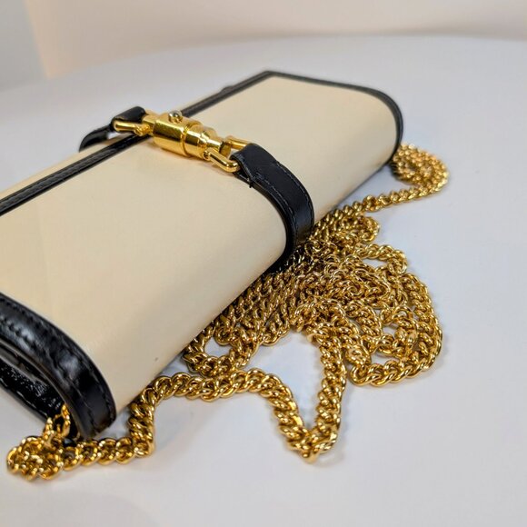 Gucci Cream Jackie 1961 Wallet on Chain with Gold Hardware - Picture 4 of 14